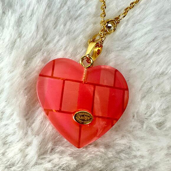 Chanel resin acrylic Charm with new gold chain necklace. Great gift. Choose ONE! - Picture 11 of 12